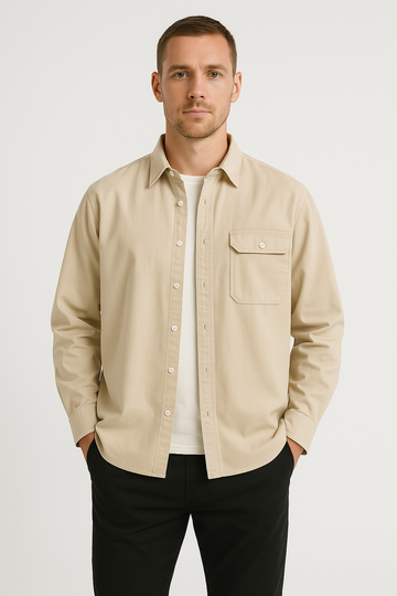 Men’s Long Sleeve Casual Style Button-Down Shirt