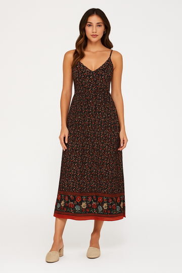 Women’s Flowy Boho Fit Maxi Dress