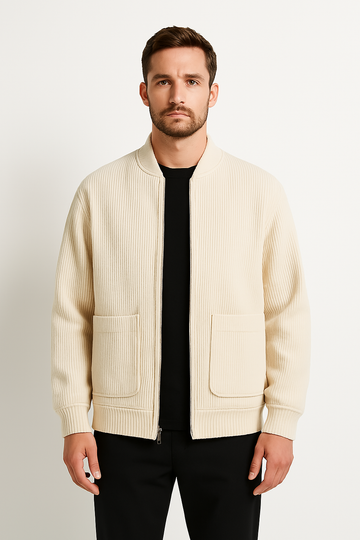 Men’s Ribbed Texture Corduroy Jacket