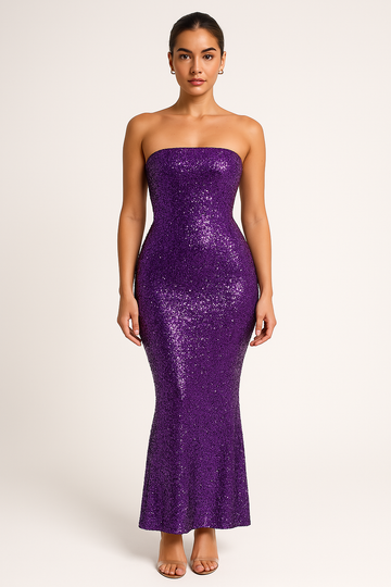 Women’s Strapless Formal Wear Evening Gown