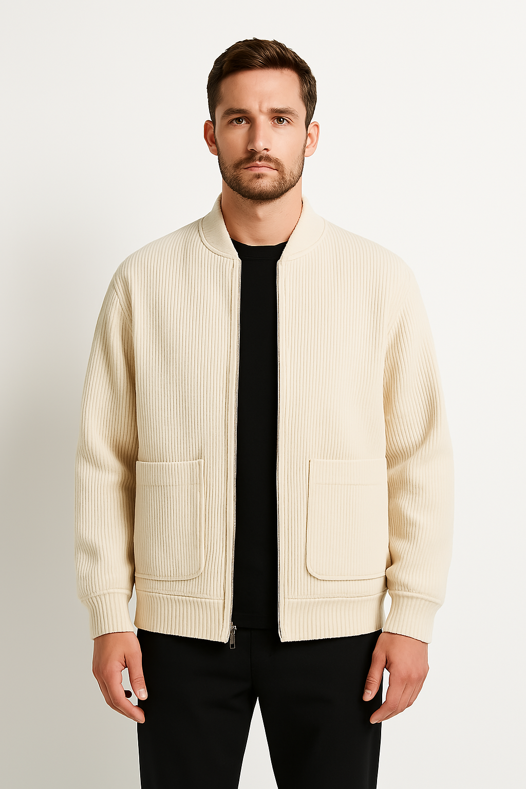 Men’s  Ribbed Texture Corduroy Jacket
