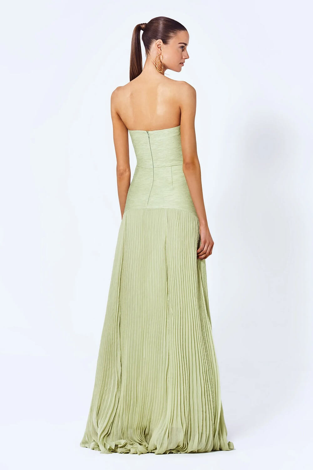 Women’s Strapless Fitted Bodice Maxi Dress